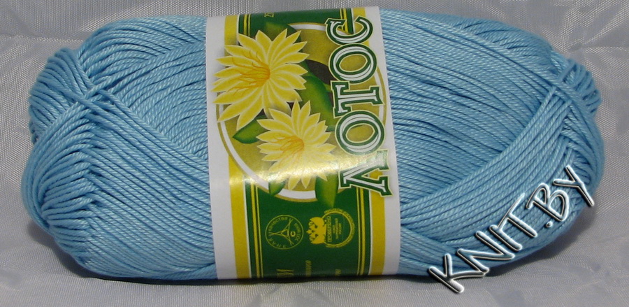 Пряжа Лотос голубой