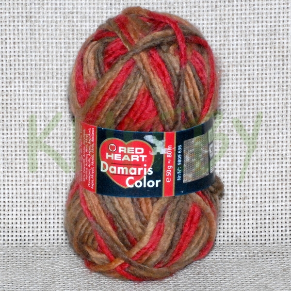 Пряжа Damaris color красно-коричневый