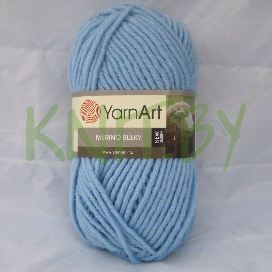 Пряжа Merino Bulky голубой