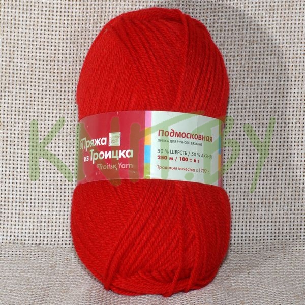 Пряжа Подмосковная красный