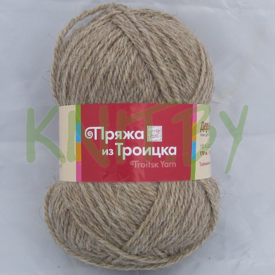 Пряжа Деревенька натуральный светлый