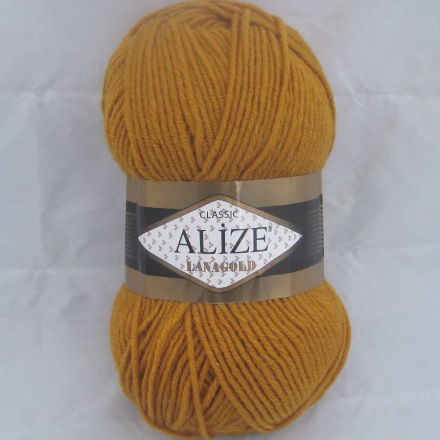 Пряжа Lanagold горчичный