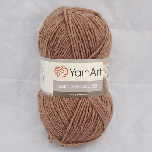 Пряжа Merino de luxe светло коричневый