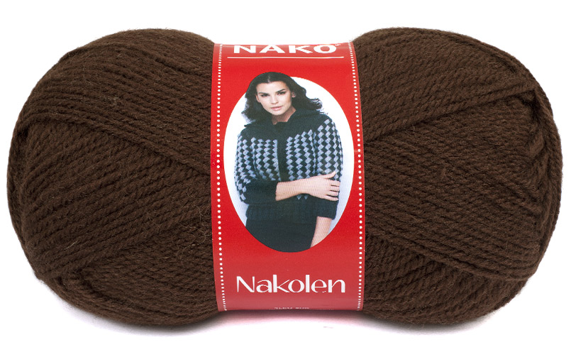 Пряжа Nakolen тёмно-коричневый