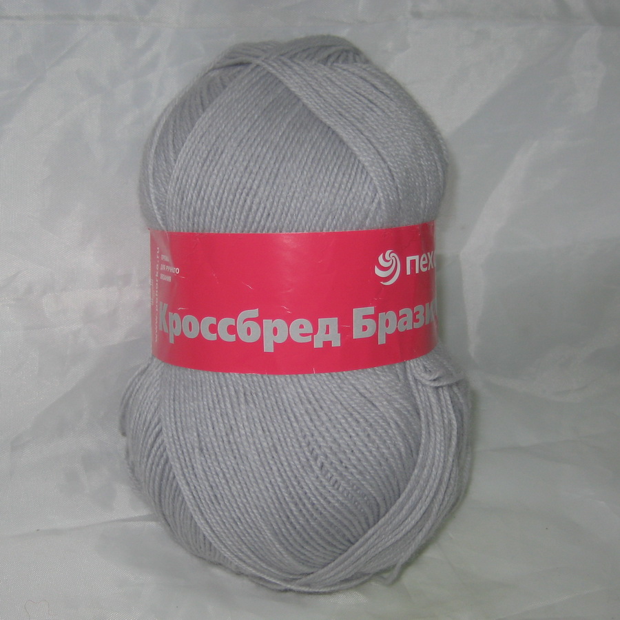 Пряжа Кроссбред Бразилии светло-серый