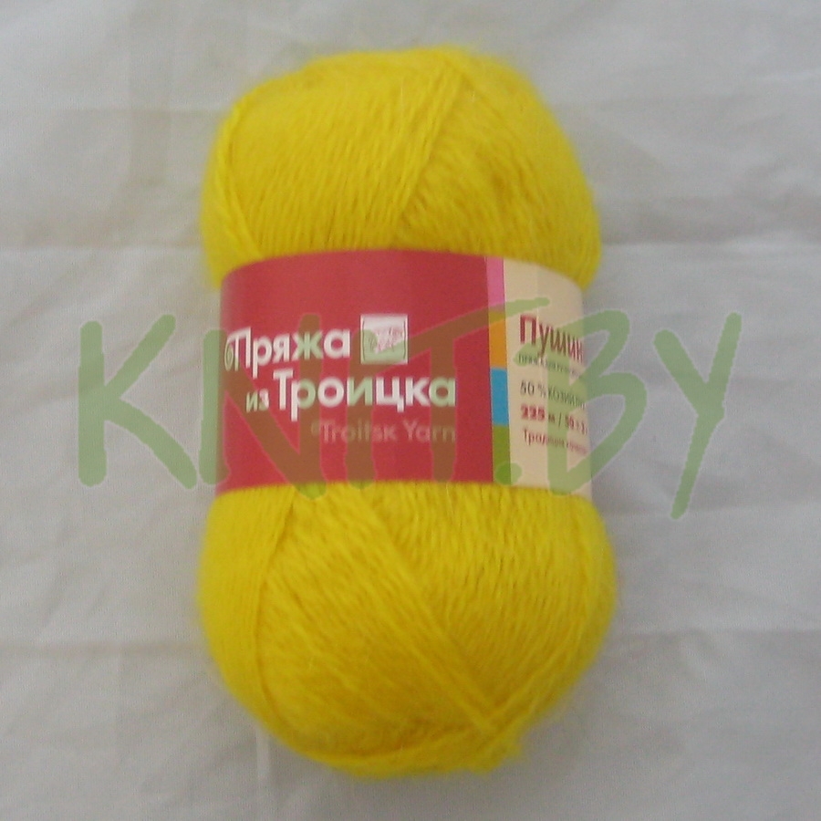 Пряжа Пушинка желтый