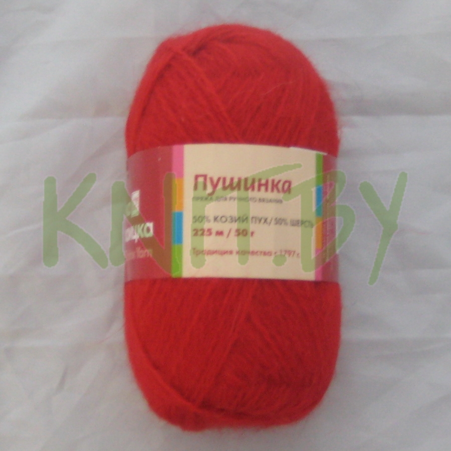 Пряжа Пушинка красный