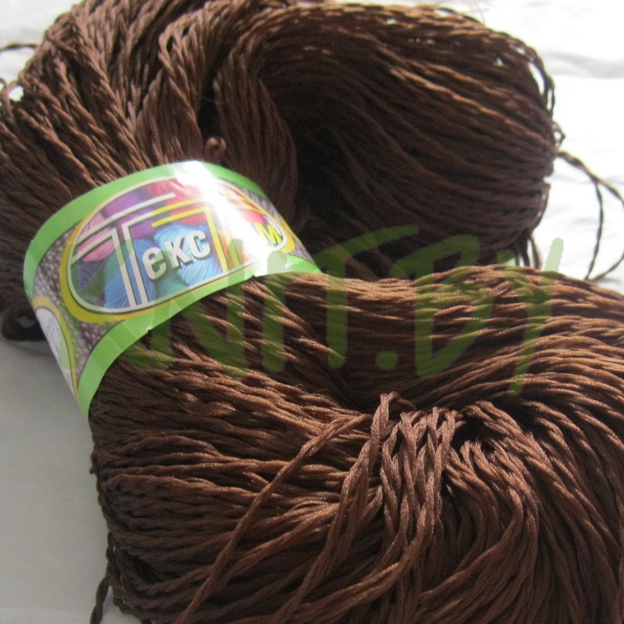 Пряжа Текстум коричневый