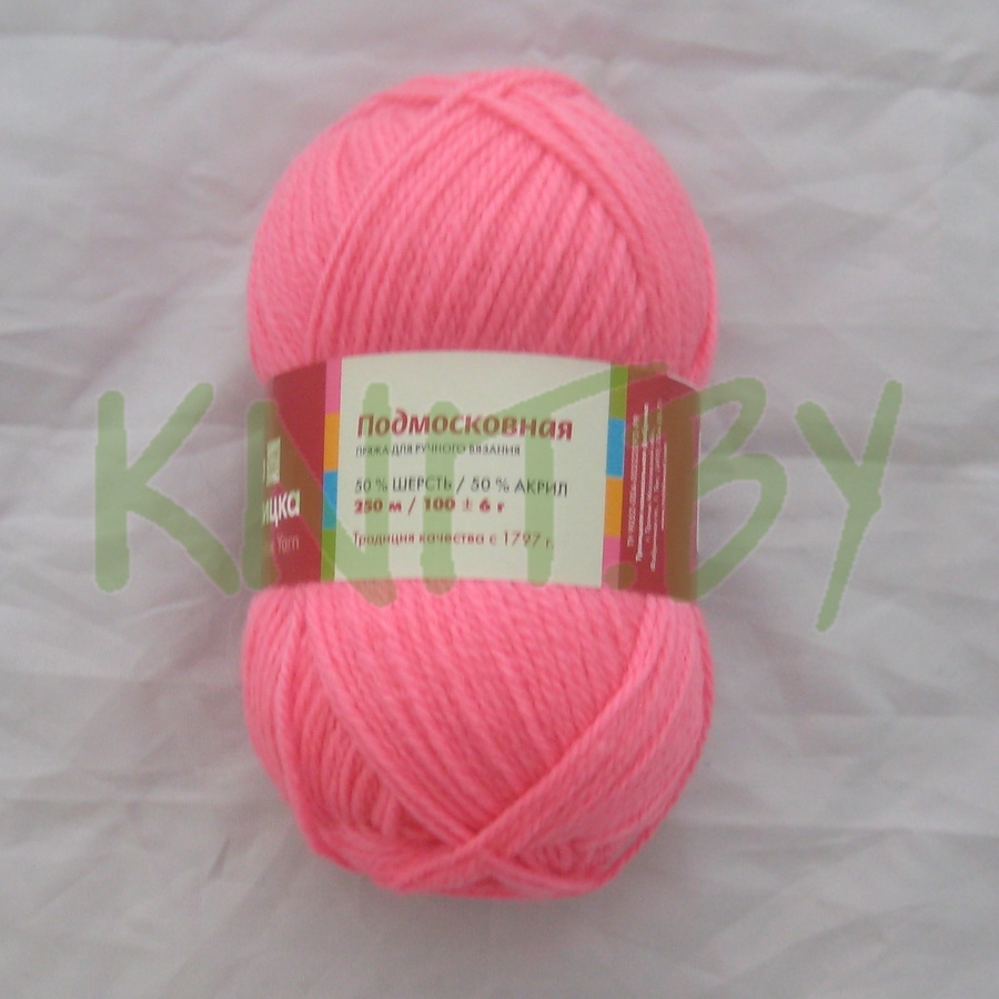 Пряжа Подмосковная розовый