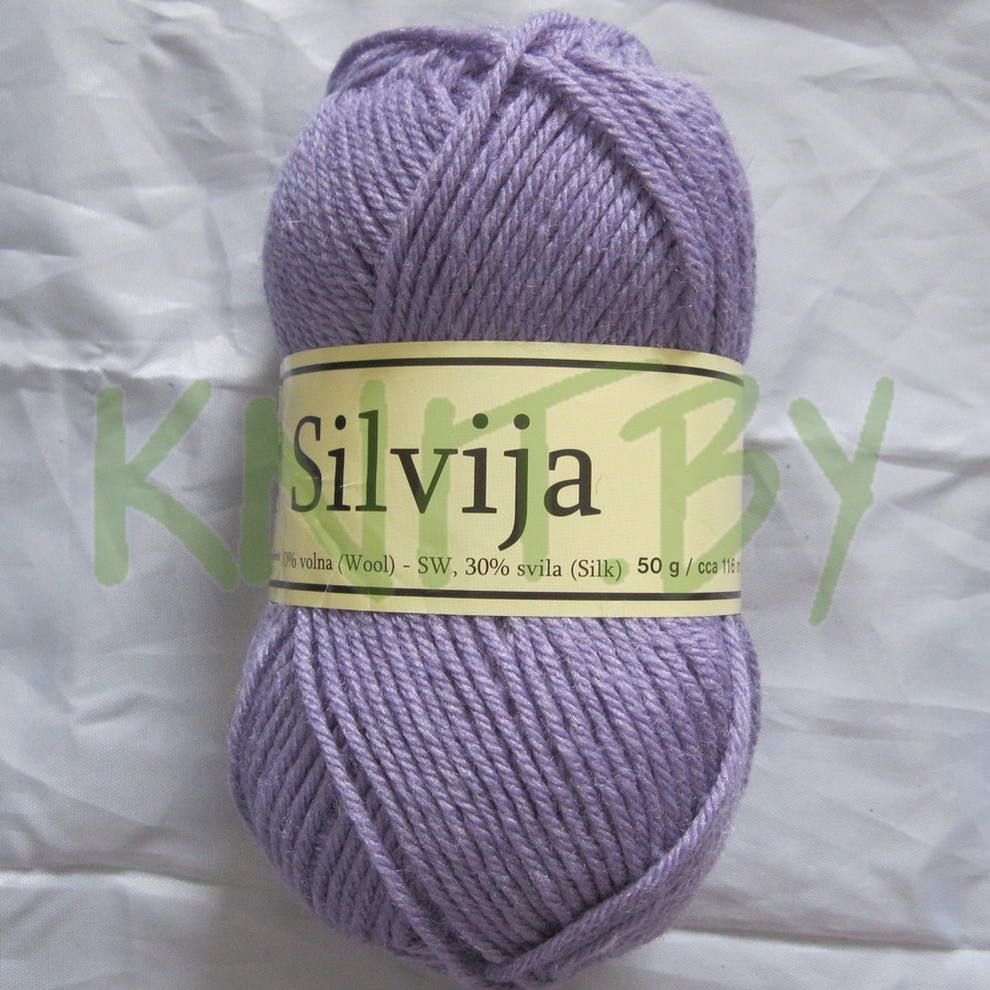 Пряжа Silvija сиреневый