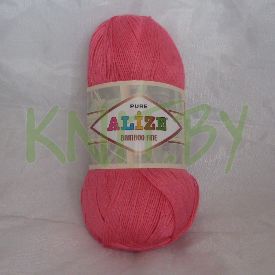 Пряжа Bamboo Fine розово-коралловый