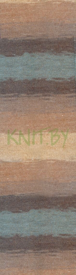 Пряжа Angora Gold BATIK Simli коричнево-бежевые оттенки