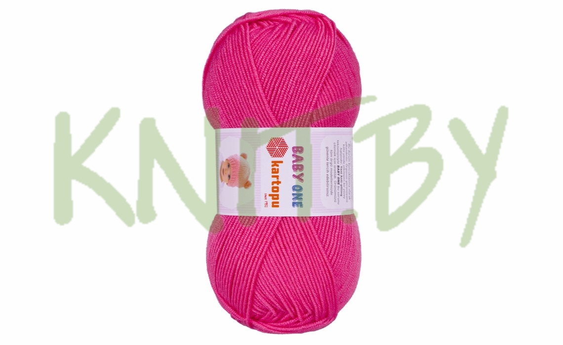 Пряжа Baby One ярко-розовый