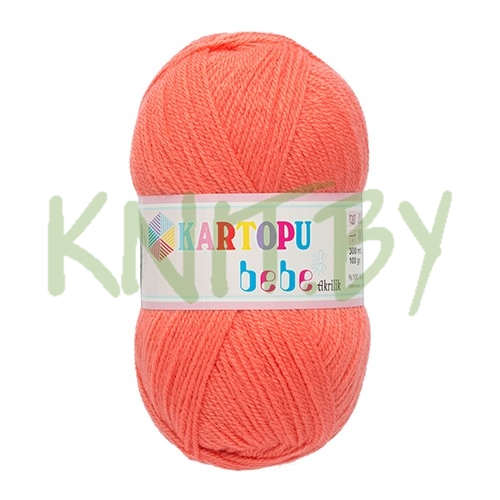Пряжа Bebe 100 Kartopu коралл