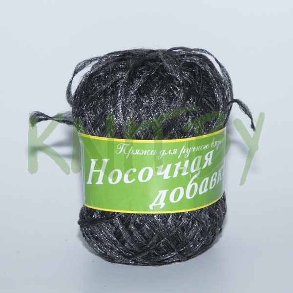 Пряжа Носочная добавка  серый меланж