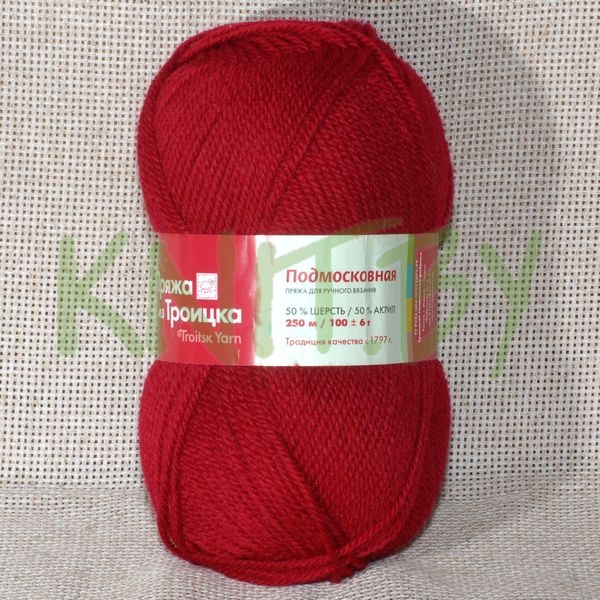 Пряжа Подмосковная винный