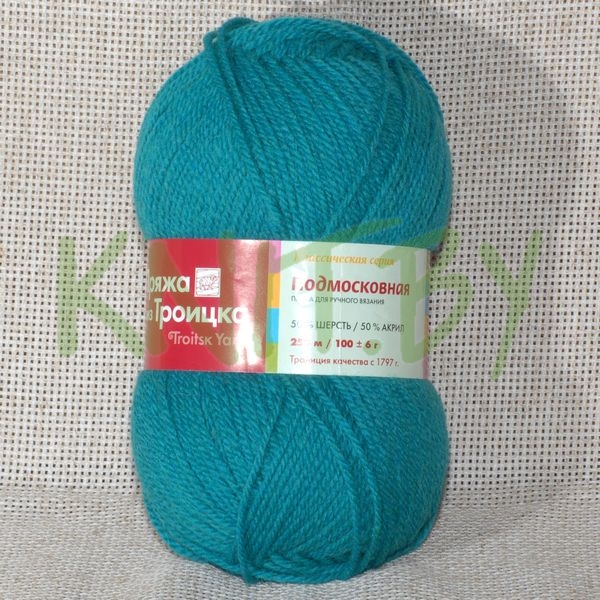 Пряжа Подмосковная  изумруд
