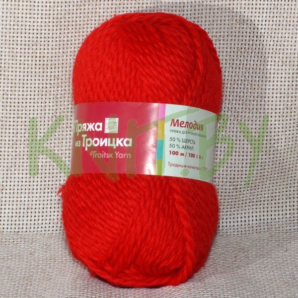 Пряжа Мелодия красный