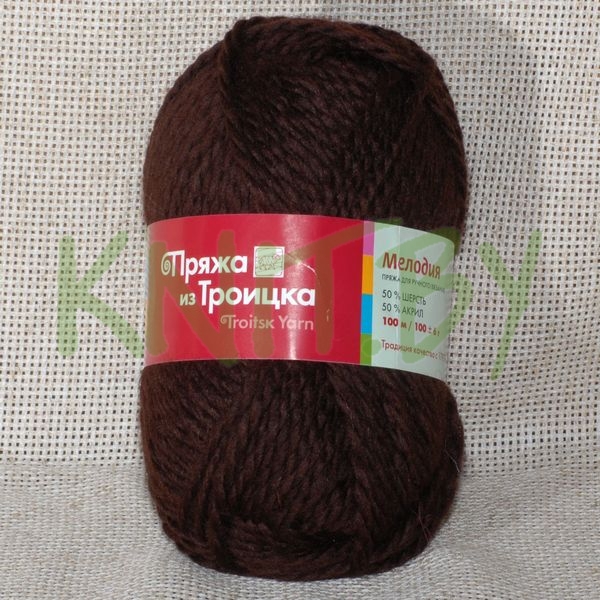 Пряжа Мелодия шоколадный
