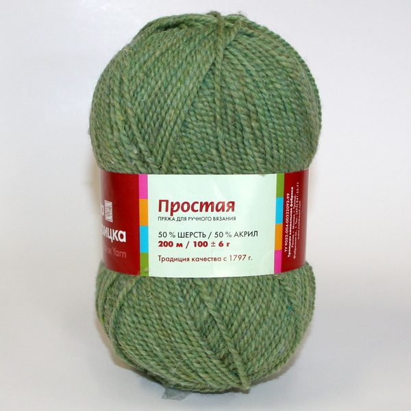 Пряжа Простая меланж (аспарагус)
