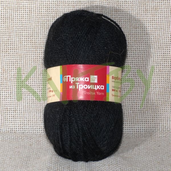 Пряжа Верблюжья шерсть  черный