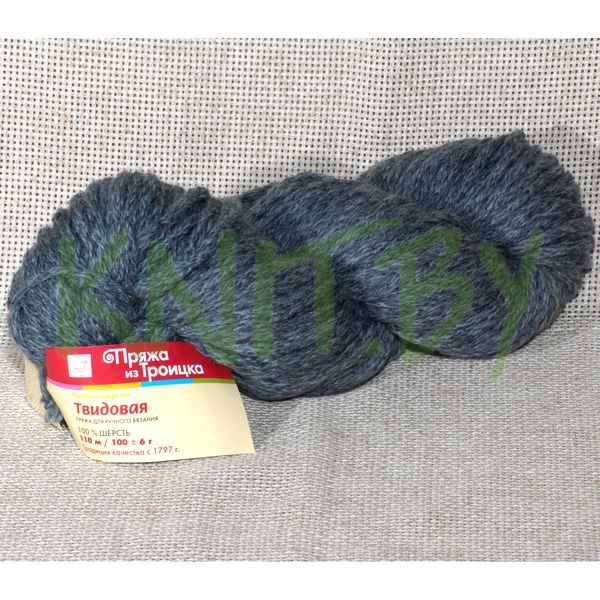 Пряжа Твидовая  меланж (стальной)