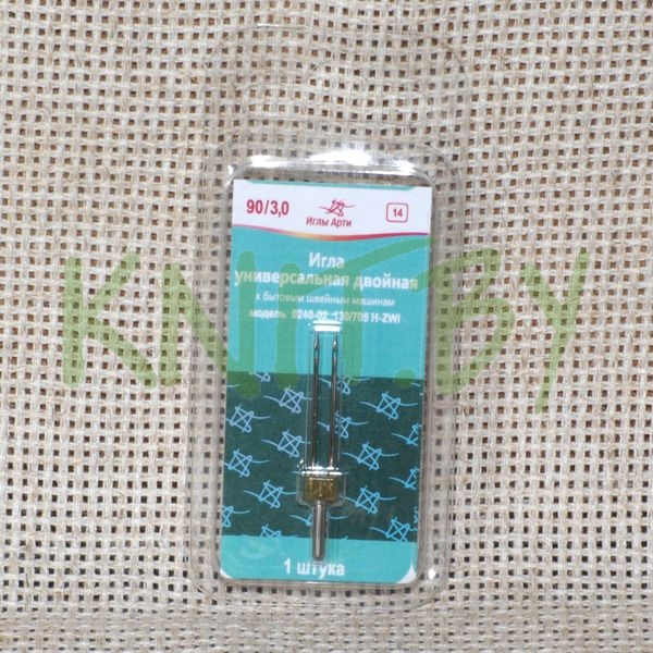 Игла для бытовой швейной машины Арти двойная №90