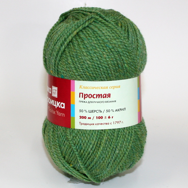 Пряжа Простая меланж (аспарагус)