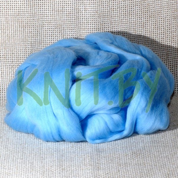 Шерсть тонкая воздушно-голубой