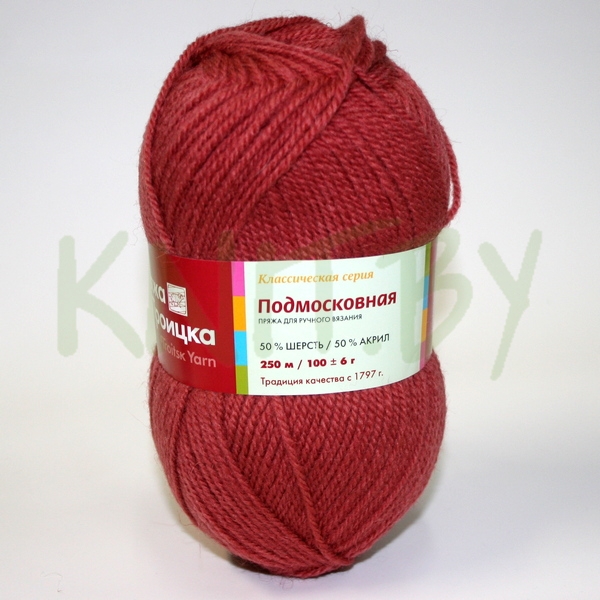 Пряжа Подмосковная гранат