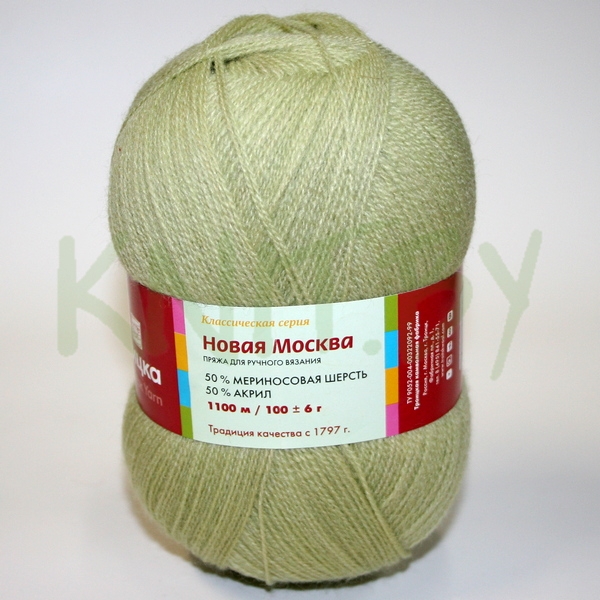 Пряжа Новая Москва  светлая фисташка