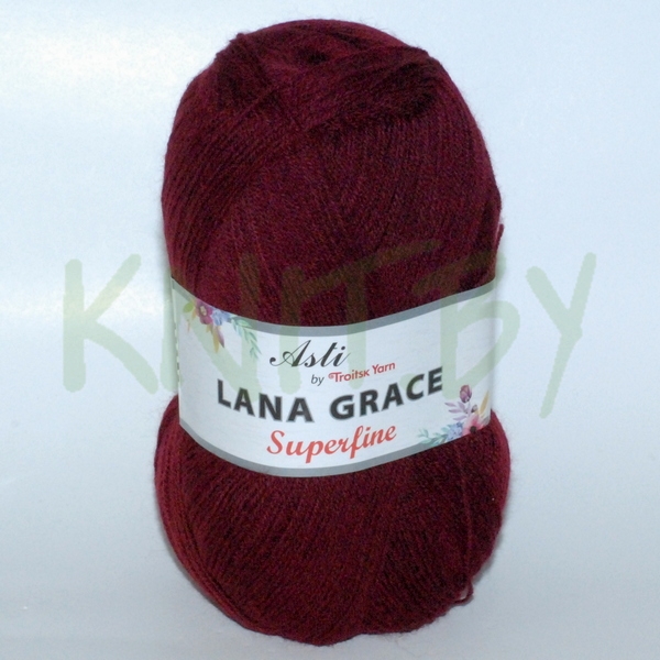 Пряжа Lana Grace Superfine вишня