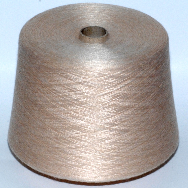 Пряжа Слонимская вискоза в бобине молочный беж 31*2