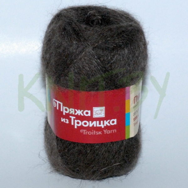 Пряжа Пушинка темно-коричневый