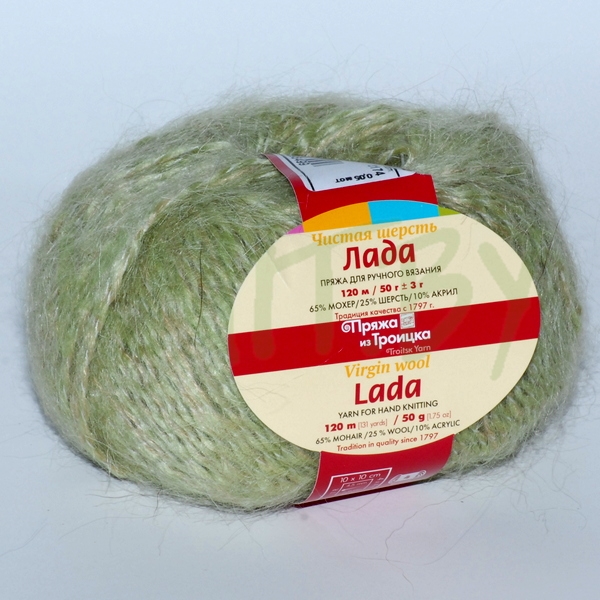 Пряжа Лада светлая фисташка