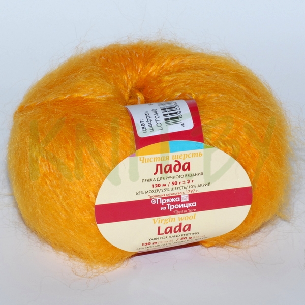 Пряжа Лада шафран