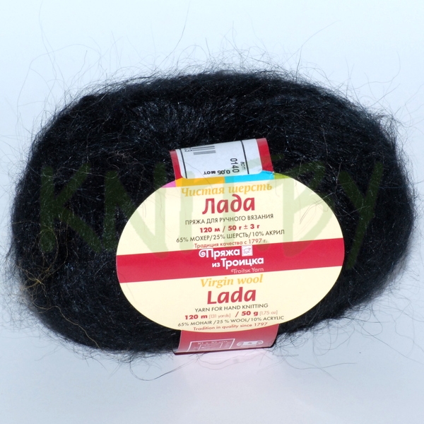 Пряжа Лада черный