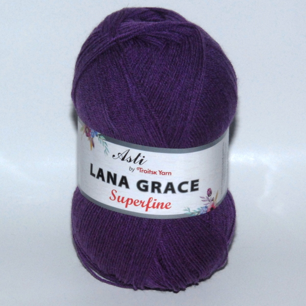Пряжа Lana Grace Superfine фиалка