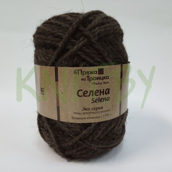 Пряжа Селена натурально коричневый