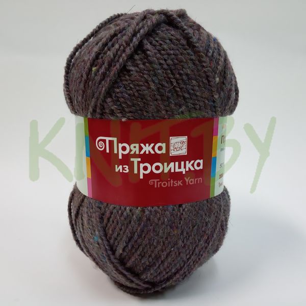 Пряжа Простая меланж (коричневый)