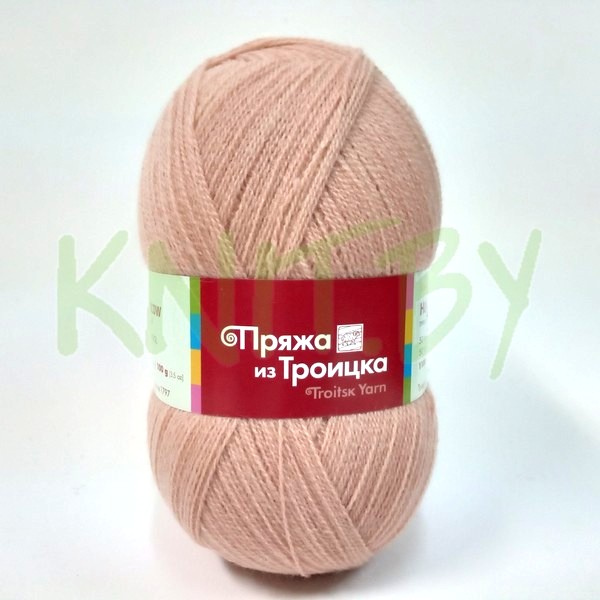 Пряжа Новая Москва  розово-бежевый