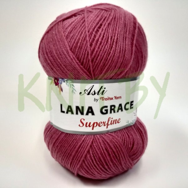 Пряжа Lana Grace Superfine брусника