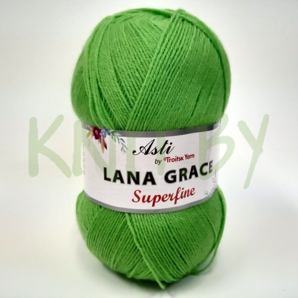 Пряжа Lana Grace Superfine яркий салат