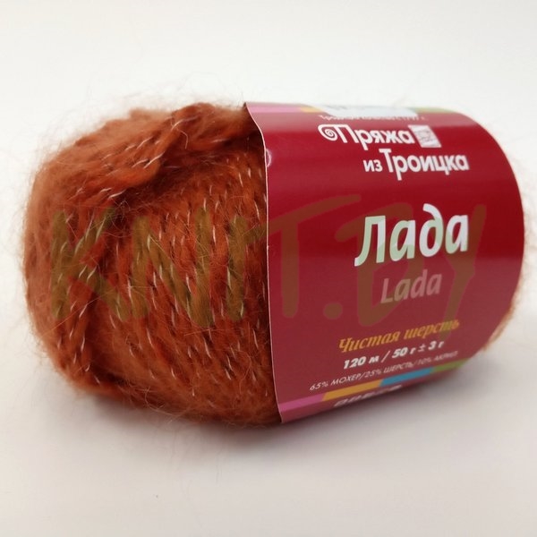 Пряжа Лада терракот