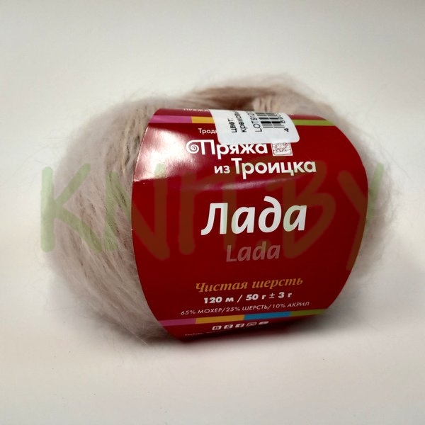 Пряжа Лада кремовый