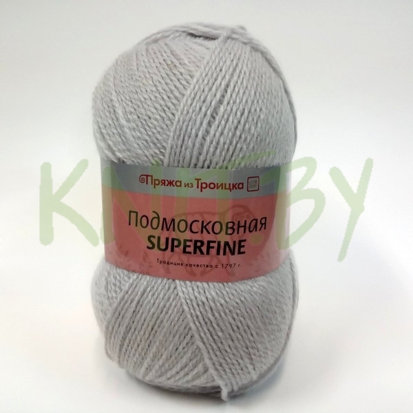 Пряжа Подмосковная SUPERFINE светлые сумерки