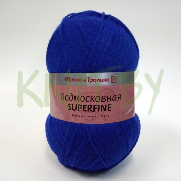 Пряжа Подмосковная SUPERFINE василек
