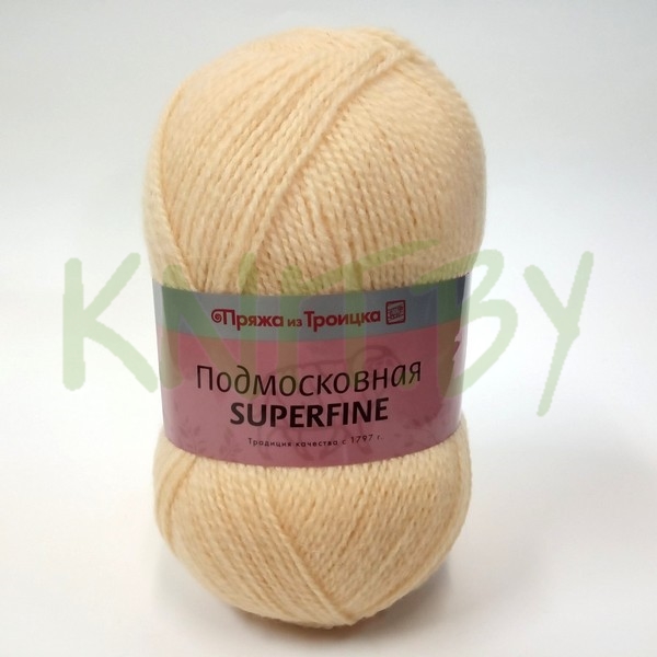 Пряжа Подмосковная SUPERFINE шампанское