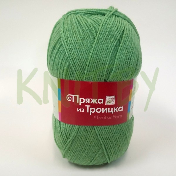 Пряжа Водопад зеленое яблоко