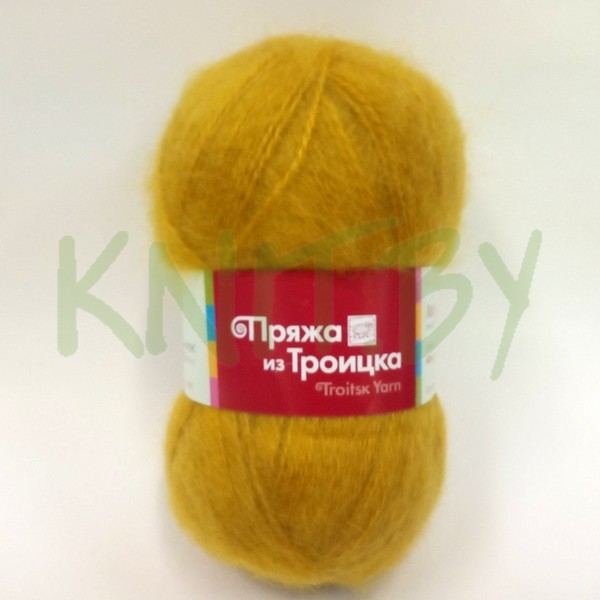 Пряжа Ласка горчица